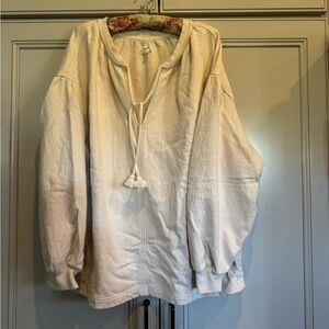 Aerie Womans Cream Lightweight Pullover Jacket